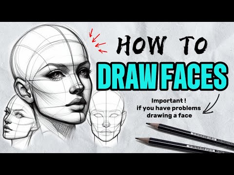 DRAW FACES Like a PRO in 5 Minutes! (FUll Tutorial)