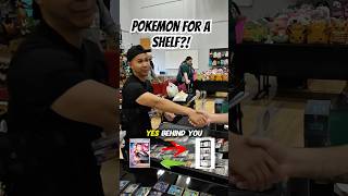 Trading pokemon for a shelf 😂 #foryou #pokemon #pokemoncards #vendor #pokemontcg