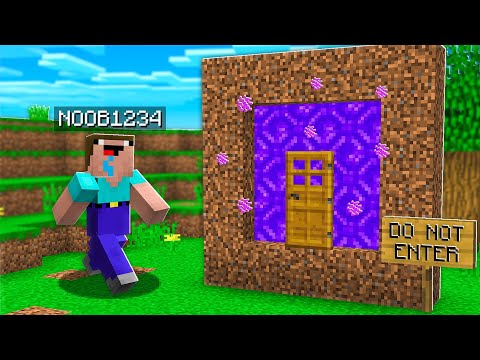 I Found Noob1234 S Secret Portal In Minecraft