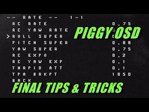 Furious FPV Piggy OSD: Final Tips & Walkthrough