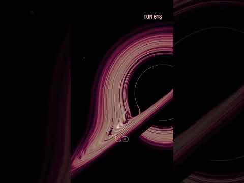 Sagittarius A* vs TON 618: Monster Black Holes Size Comparison #shorts #blackhole