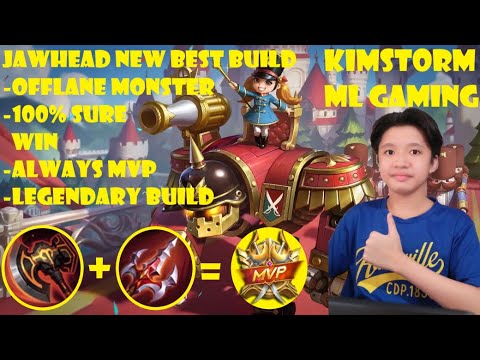 Jawhead New Best Build | Offlane Monster | Always MVP | 100% Sure Win | Jawhead MLBB 2021