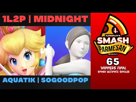 1L2P  Midnight vs Aquatik  Sogoodpop - Smash Ultimate Singles Winners Final Smash Parmesan 65 - Peac