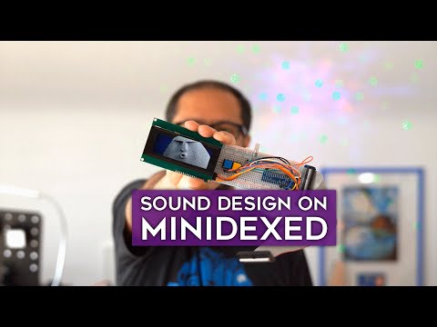 Sound design on MINIDEXED DIY synthesizer
