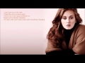 Adele "Love In The Dark" Lyrics 