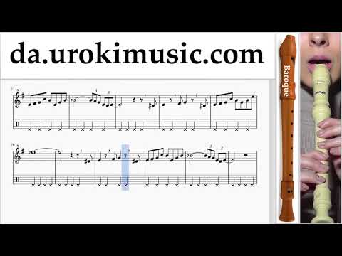 Blokfløjteundervisning (Barok) The Pink Panther - Theme Song Uddannelse Metode Del 2 um-i246