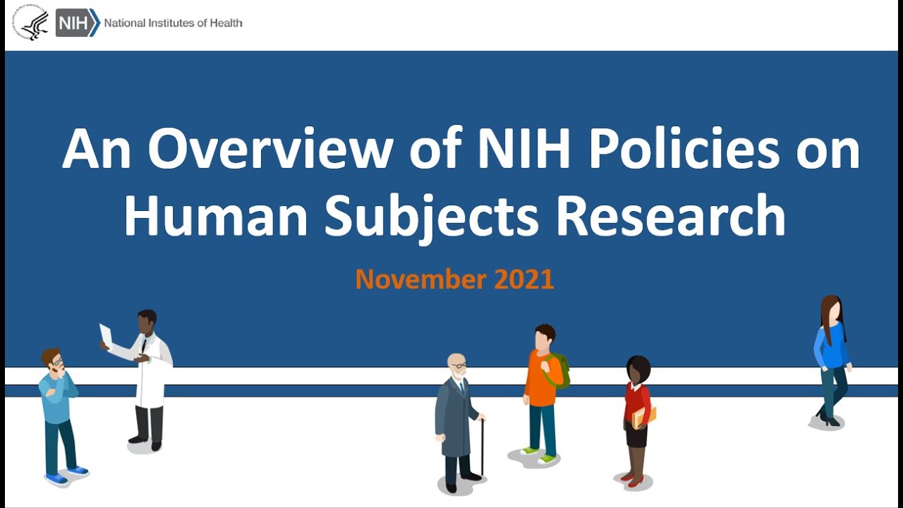 Does the NIH involve human subjects?