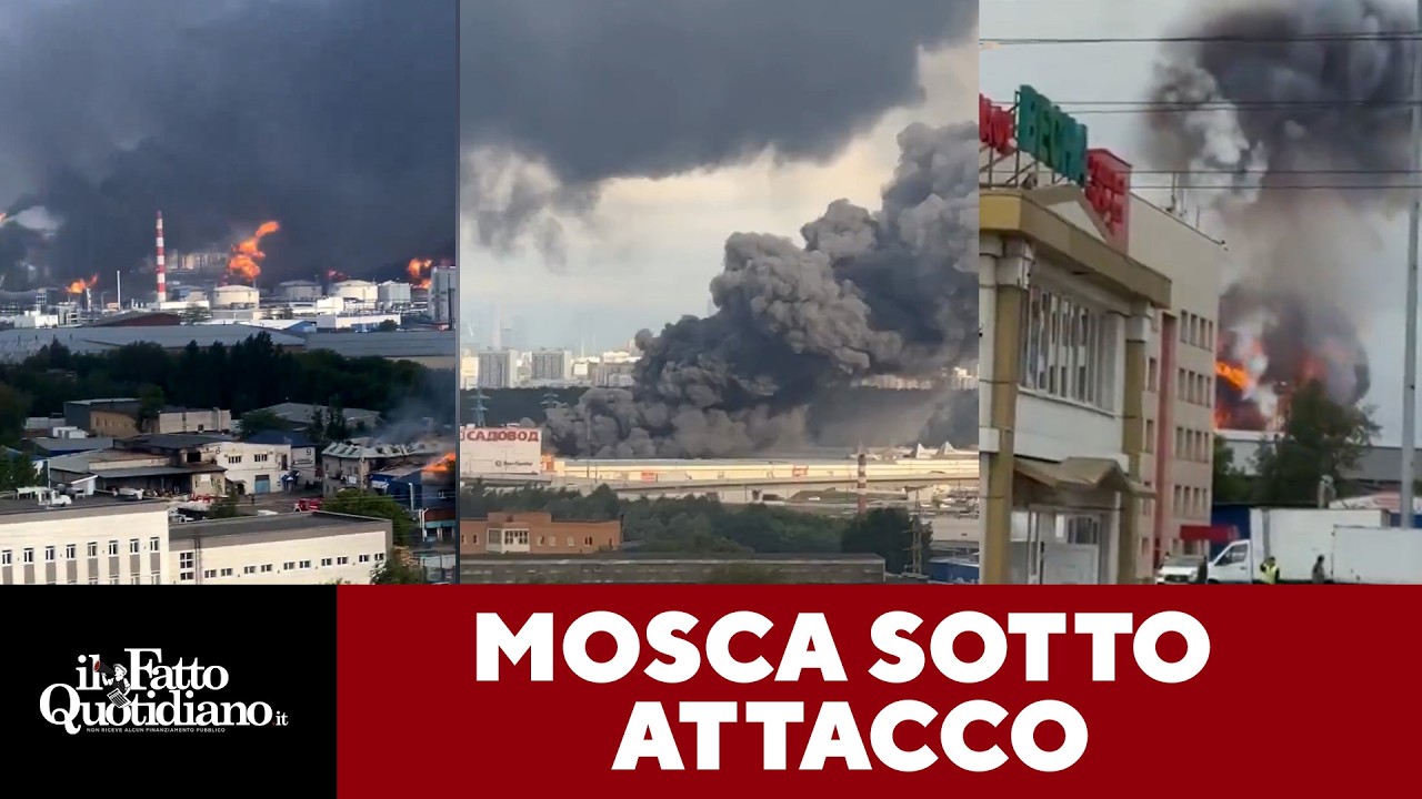 Mosca sotto attacco: raffinerie colpite dai droni ucraini