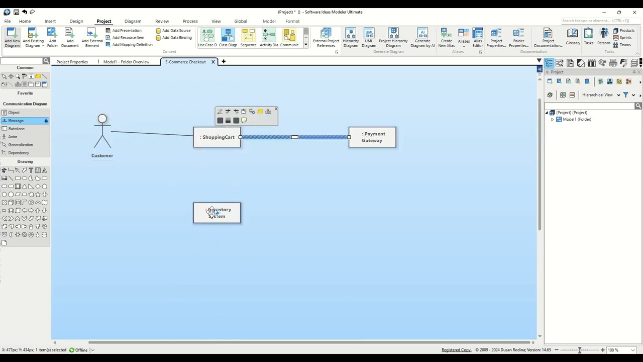 How to Create a UML Communication Diagram