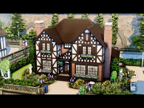 🌹Building with only Base Game, Get Together and Romantic Garden stuff! 🧑‍🤝‍🧑 | Sims 4 Speedbuild 🔨