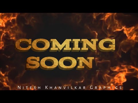 Coming soon birthday banner video cinematic | blank background