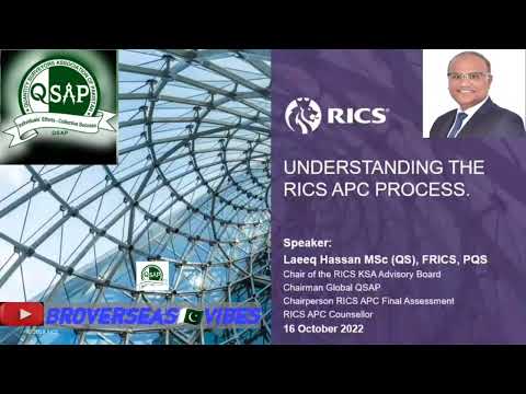 Understanding The RICS APC & Enrolment (in Urdu) Process by Laeeq Hassan FRICS, PQS.
