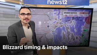 Hour-by-hour BLIZZARD forecast: Up to 2 feet of snow possible for NY, NJ, CT | News 12