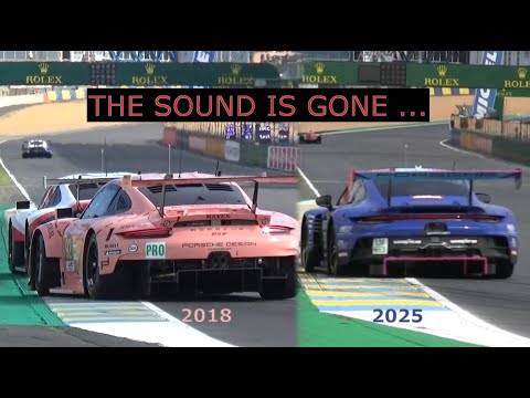 What Happened to the Insane Porsche 911 RSR sound at le Mans 24?! Shocking sound evolution 1996-2025