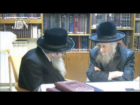Rabbi Y Wosner Rava"d of Skver Meets With Gava"d Yerushalayim - Iyar 5774