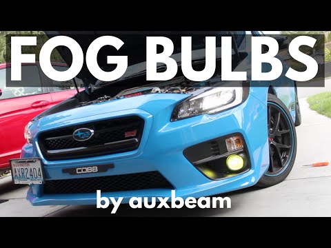 Auxbeam H11 LED Fog Lights | 2016 Hyper Blue Subaru WRX STI
