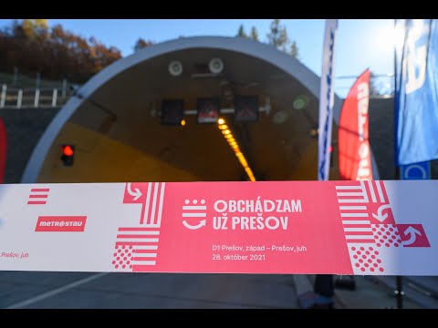 Otvorenie diaľničného úseku D1 Prešov, západ - Prešov, juh 28.10.2021
