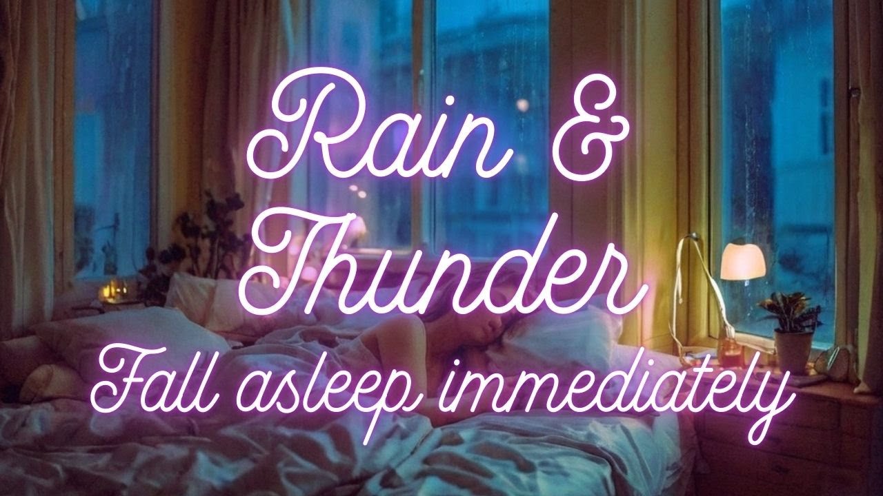 Real Rain Sounds and Thunder Fall Asleep With Rain And Thunder Sound #whitenoise #rainsounds #nature