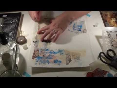 Kooky Makes for Lulu Arts - Mixed Media Background