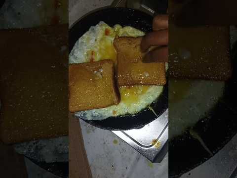 DELICIOUS Bread Omelette Recipe! #recipe #shorts #shortsfeed