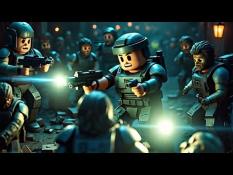 Roblox - Zombie Invasion Big Guns vs Big Zombies- Extreme Fighting.