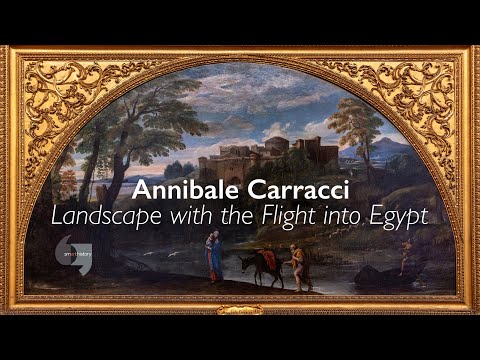 Annibale Carracci, Landscape with the Flight into Egypt