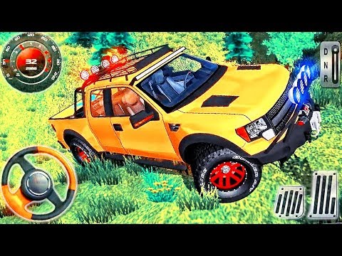 Offroad Police Jeep Driving Pickup Truck Prado Racing Simulator GamePlay