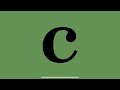 Letter C Song