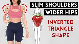 GROW SIDE BOOTY, REDUCE BROAD SHOULDERS, harmonize inverted triangle body shape, UPPER + LOWER BODY