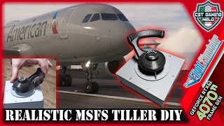 *REALISTIC MSFS Tiller DIY* | Taxi like a REAL pilot | Plug and Play USB #msfs2020