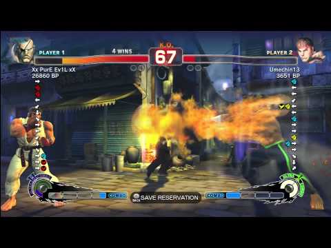 SSF4 [SA] Xx PurE Ev1L xX vs Umechin13 [Ryu]