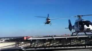 Mercy AirMed landing at UIHC, 12/2012