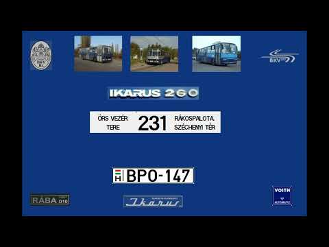 [SOUND] Budapest Bus Sound BPO-147 Ikarus 260.46 BKV 231-es viszonylat