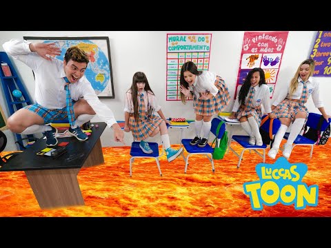 O CHÃO É LAVA COM LUCCAS NETO E SUA IRMÃ - THE FLOOR IS LAVA WITH LUCCAS NETO AND HIS SISTER