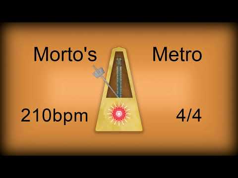 210 bpm 4/4 Metronome Woodblock (12 minutes)