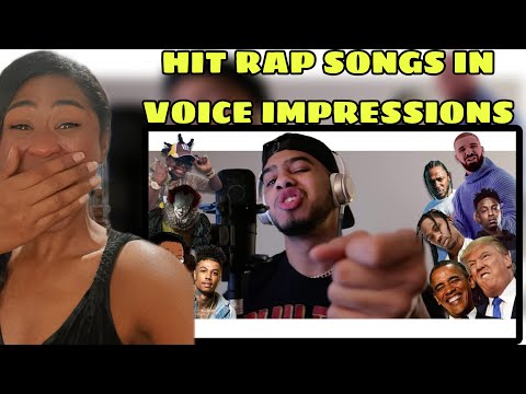 Hit Rap Songs in Voice Impressions! | SICKO MODE, Mo Bamba, Bleed it + MORE! | Reaction