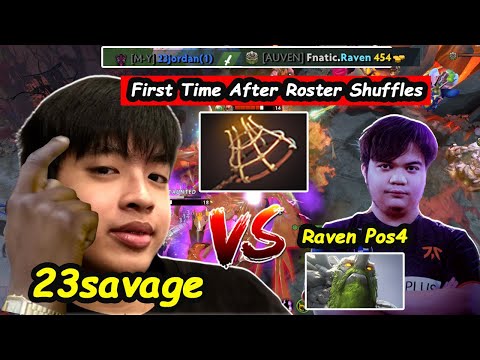 First time battle After Roster Shuffle | 23savage [Spectre] vs Fnatic Raven Dota 2 pro Gameplay 7.27