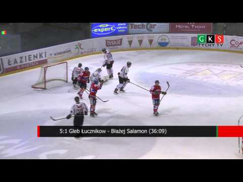 Skrót meczu GKS Tychy - TMH Polonia Bytom 9:2 (1:0, 5:2, 3:0) 47 kolejka PHL