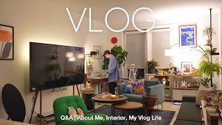 【Vlog】Q&A 〜 前職は？ 相方は？ インテリアや私のこと | 40代男の質問コーナー | リビングルームと間接照明 | 韓国からインテリアが届いたので開封 | アメリカ駐在