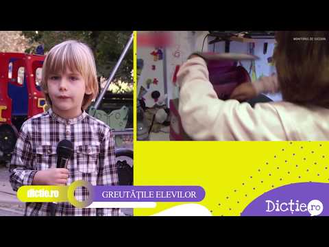 DAMIAN RAUTA: Cât cântărește ghiozdanul unui copil de clasa a IV-a - Școala TV Dicție.ro
