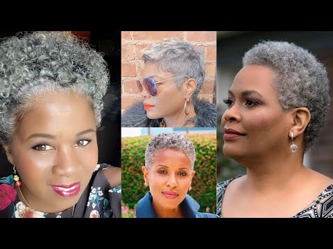Natural Short Curly Hairstyles for OLDER Black Women...