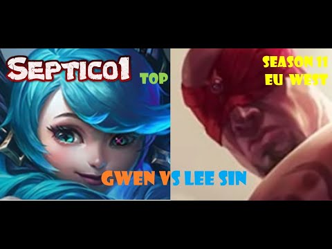 Gwen vs Lee Sin Top I turned the tide of the match Gameplay in Season 11 EU West GrandMaster Master