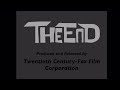 The End Produced And Released By Twentieth Century Fox Film Corporation 1951