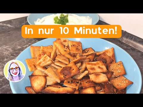 , title : 'Cräcker in nur 10 Minuten mit Sauerteig / Lievito Madre - meine Familie liebt dieses Rezept!'