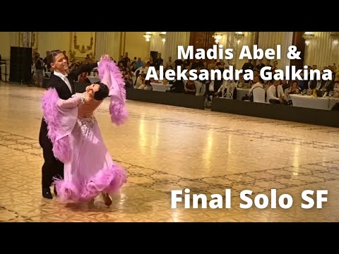 Madis Abel & Aleksandra Galkina | Solo Slow Foxtrot | Final European Championship 2022