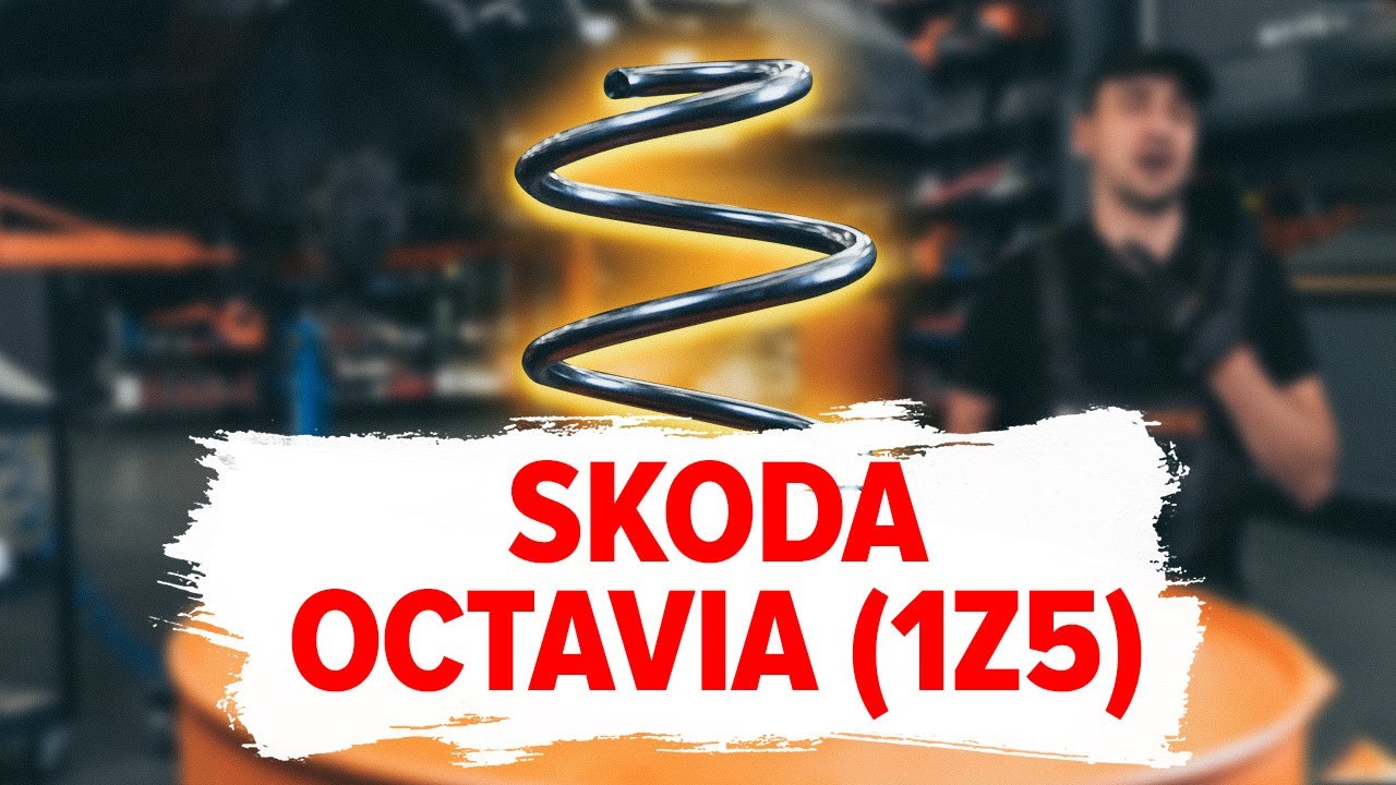 Como mudar molas de suspensão da parte dianteira em Skoda Octavia 1Z5 - guia de substituição