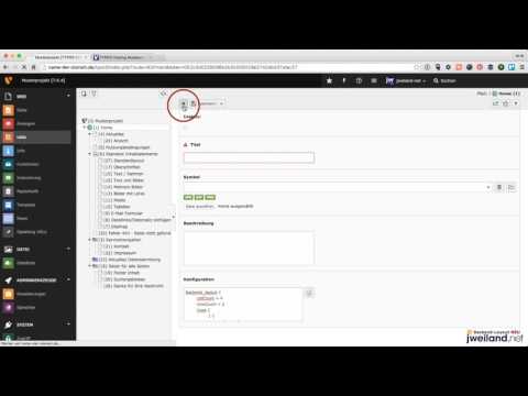 Musterprojekt TYPO3 Version 7 - Teil 14: Neues Backend-Layout erstellen