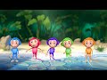 Five Little Monkeys 3D Version Nursery Rhymes Kids Songs Hazel Rabbit 3D Rhymes