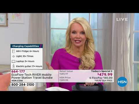 EcoFlow Tech RIVER Mobile Power Station Travel Bundle wi...