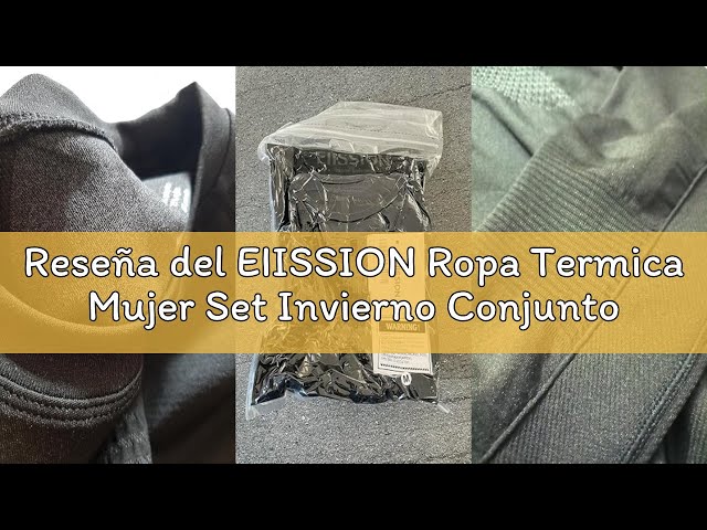 Vídeo relacionado con EIISSION Ropa Termica Mujer Set Invierno Conjunto Ropa Interior Térmica Camiseta Manga Larga Pantalón Termico para el Frio Extremo Mallas Termicas XL